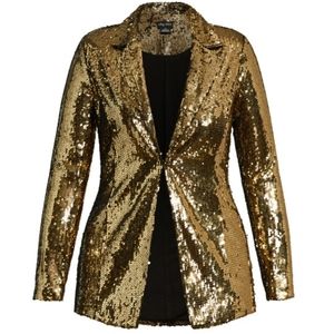 NWT - Gold Sequins Blazer